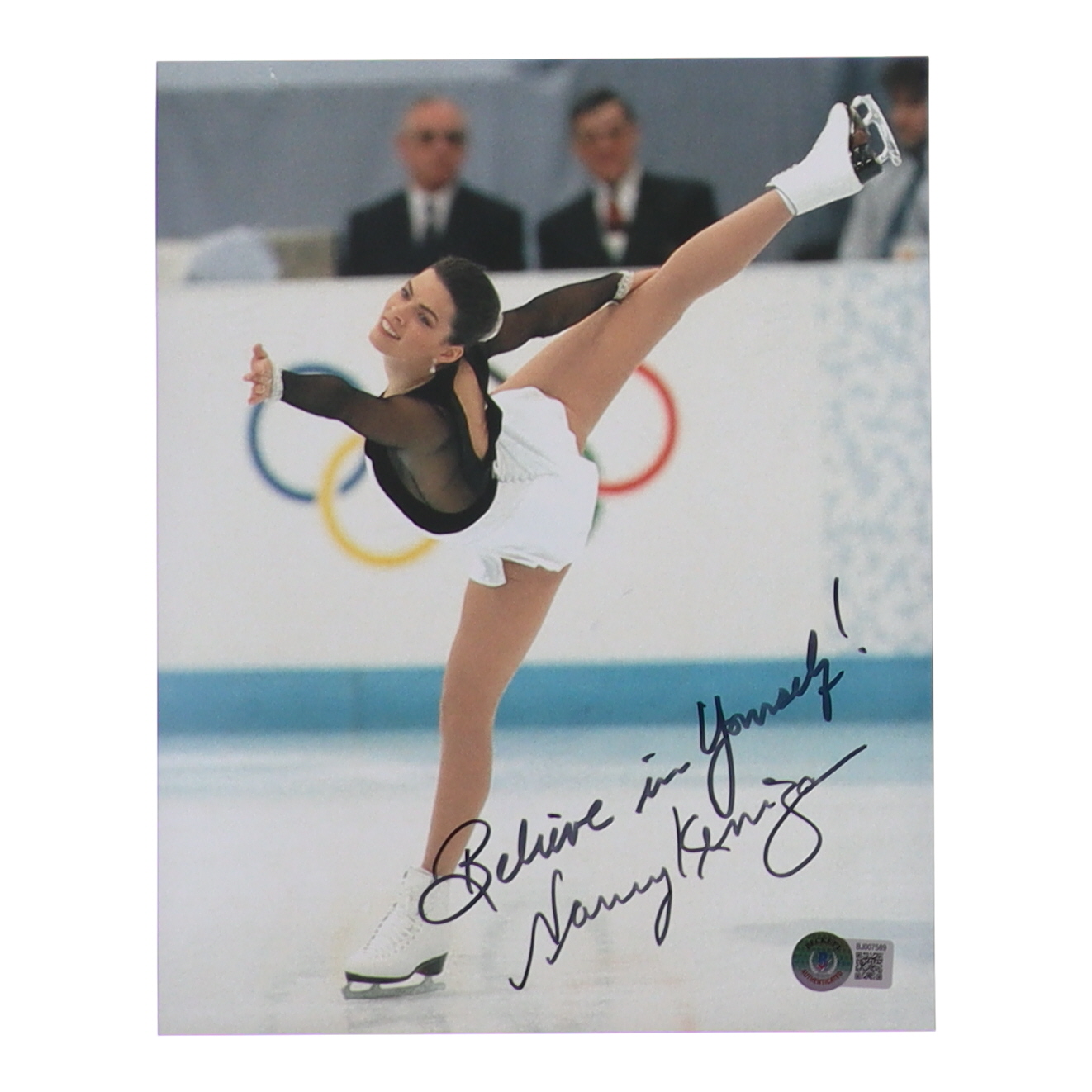 Nancy Kerrigan Signed 8x10 Photo Inscribed "Believe in Yourself!" (Beckett) at PristineAuction.com Nancy Kerrigan Signed 8x10 Photo Inscribed "Believe in Yourself!" (Beckett) at PristineAuction.com
