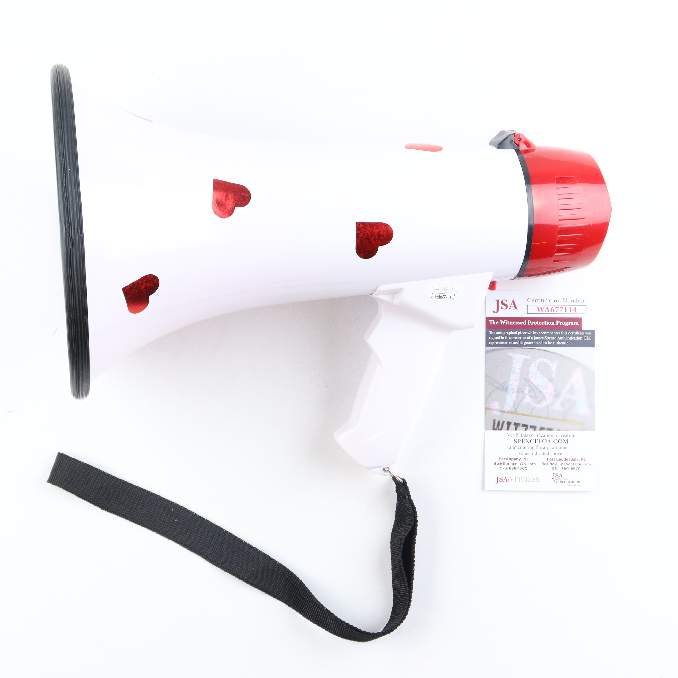 Jimmy Hart Signed Megaphone Inscribed "Mouth of the South" & "2005 HOF" (JSA) at PristineAuction.com Jimmy Hart Signed Megaphone Inscribed "Mouth of the South" & "2005 HOF" (JSA) at PristineAuction.com