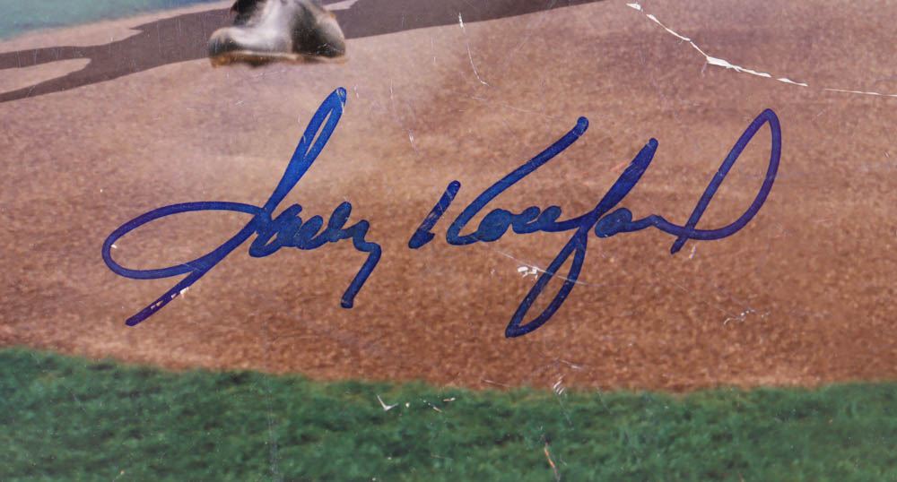 Sandy Koufax Signed Angels LE Custom Matted Poster (Online Authentics & PSA) at PristineAuction.com Sandy Koufax Signed Angels LE Custom Matted Poster (Online Authentics & PSA) at PristineAuction.com