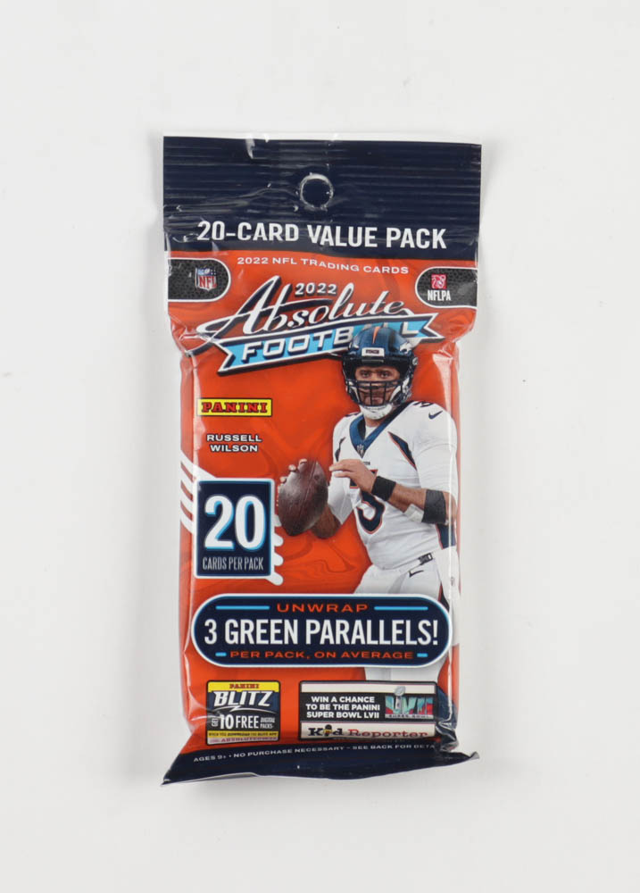 2022 Panini Absolute Football Jumbo Value Pack with (20) Cards at PristineAuction.com 2022 Panini Absolute Football Jumbo Value Pack with (20) Cards at PristineAuction.com