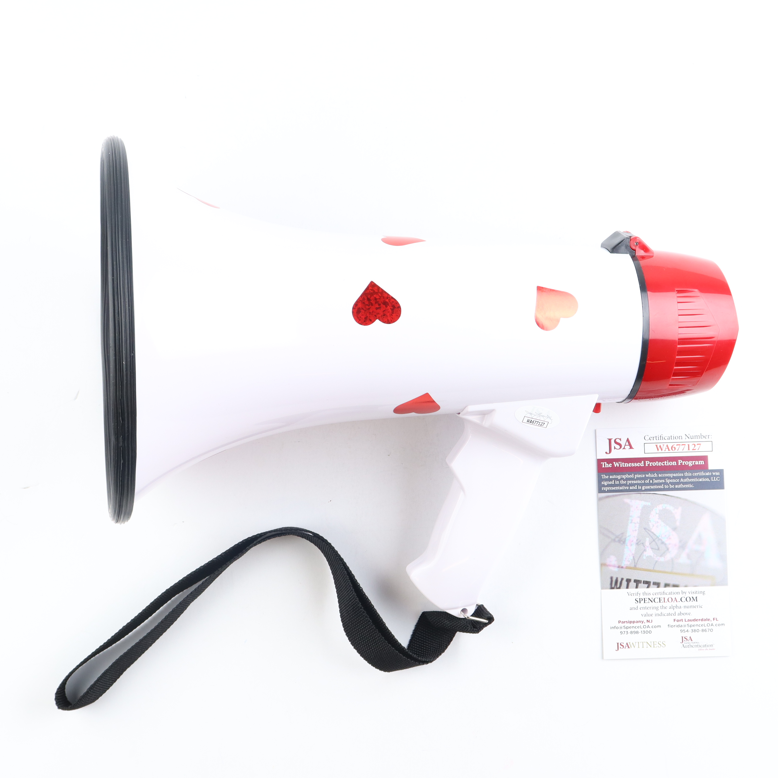 Jimmy Hart Signed Megaphone Inscribed "Mouth of the South" & "2005 HOF" (JSA) at PristineAuction.com Jimmy Hart Signed Megaphone Inscribed "Mouth of the South" & "2005 HOF" (JSA) at PristineAuction.com