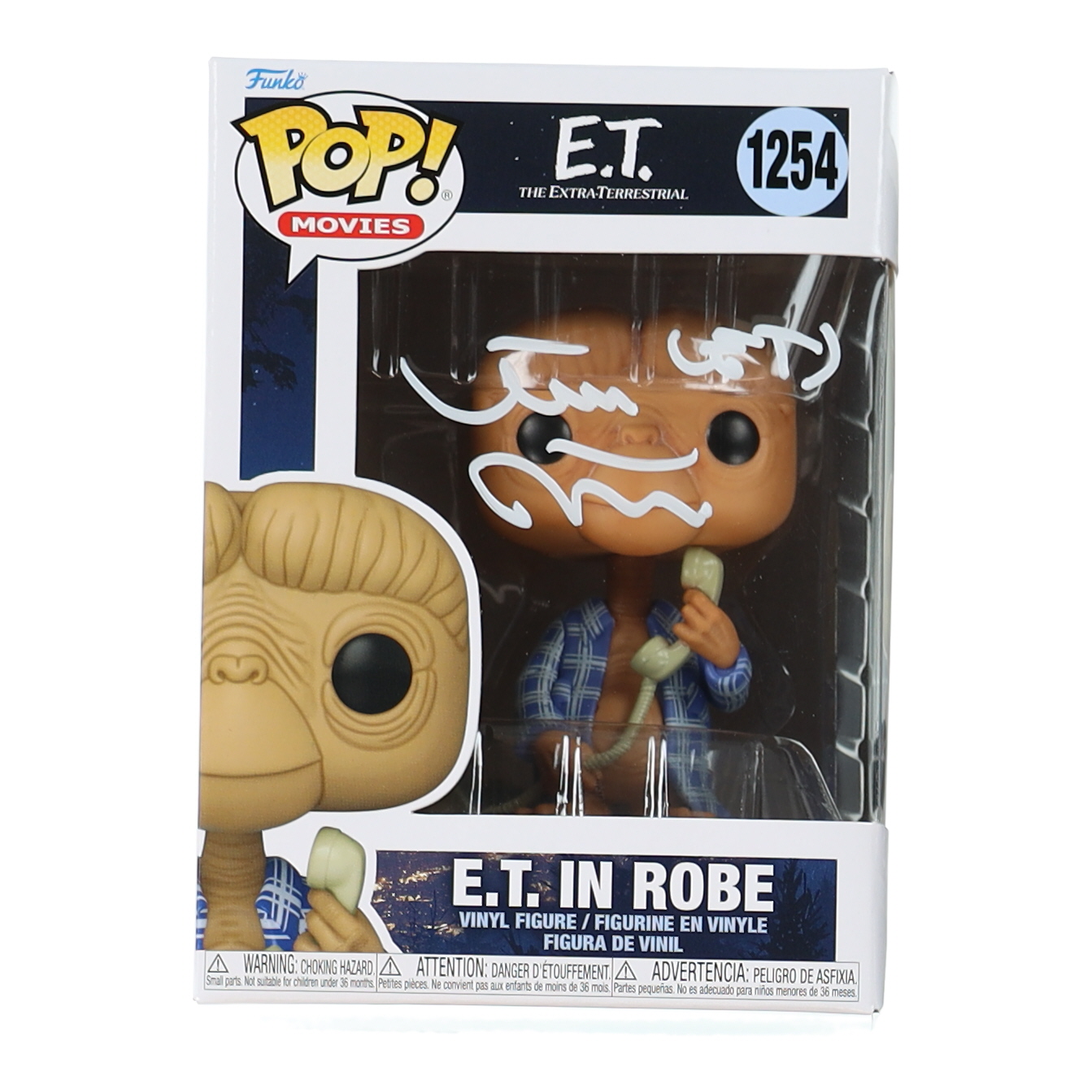 Matthew Demeritt Signed "E.T.: The Extra Terrestrial" #1254 E.T. In Robe Funko Pop! Vinyl Figure Inscribed "ET" (Beckett) at PristineAuction.com Matthew Demeritt Signed "E.T.: The Extra Terrestrial" #1254 E.T. In Robe Funko Pop! Vinyl Figure Inscribed "ET" (Beckett) at PristineAuction.com