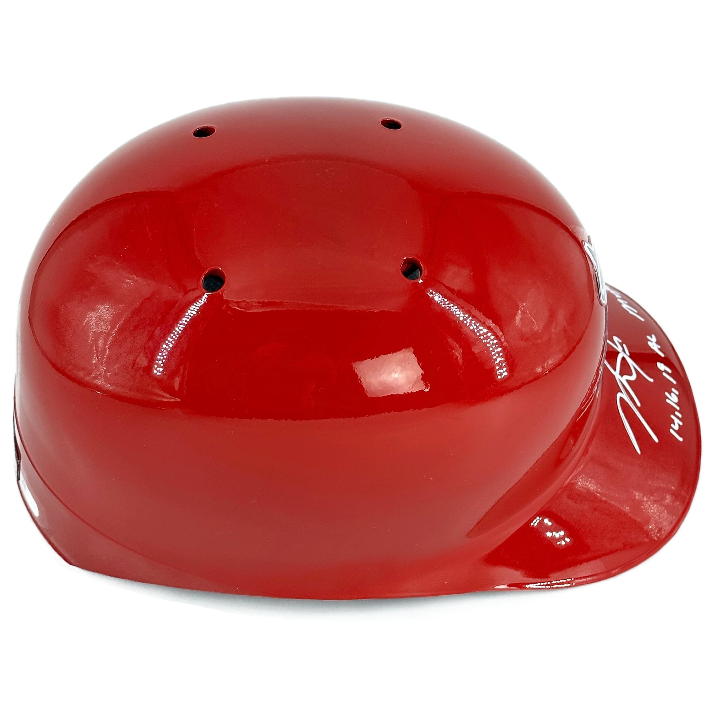 Mike Trout Signed Angels Full Size Helmet Inscribed "14, 16, 19 AL MVP" (MLB) at PristineAuction.com Mike Trout Signed Angels Full Size Helmet Inscribed "14, 16, 19 AL MVP" (MLB) at PristineAuction.com
