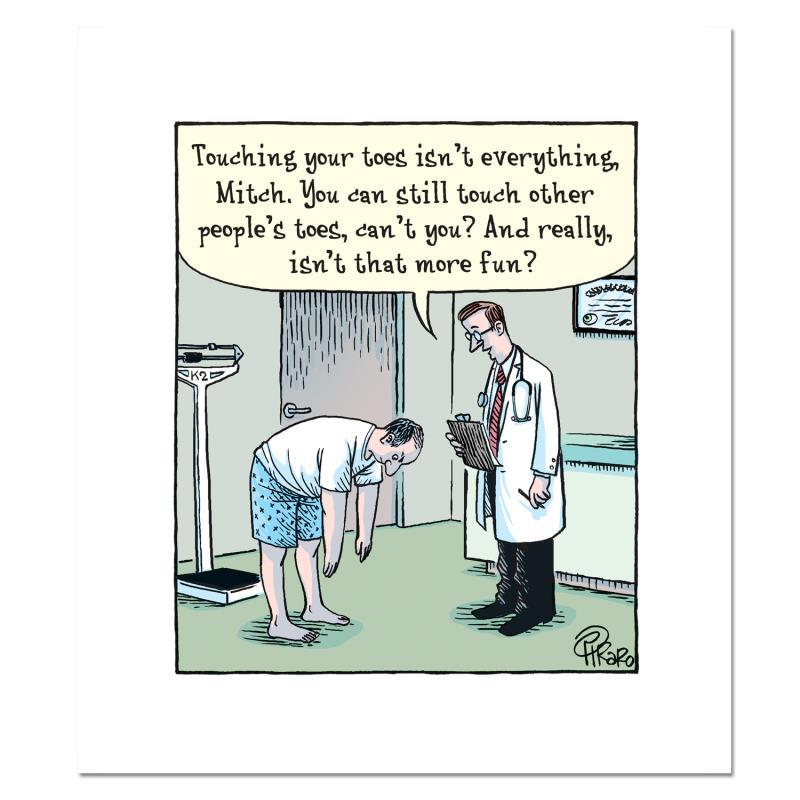 Bizarro "Doctor Toes" LE 8x15 Giclee on Paper by Dan Piraro (Artova) at PristineAuction.com Bizarro "Doctor Toes" LE 8x15 Giclee on Paper by Dan Piraro (Artova) at PristineAuction.com