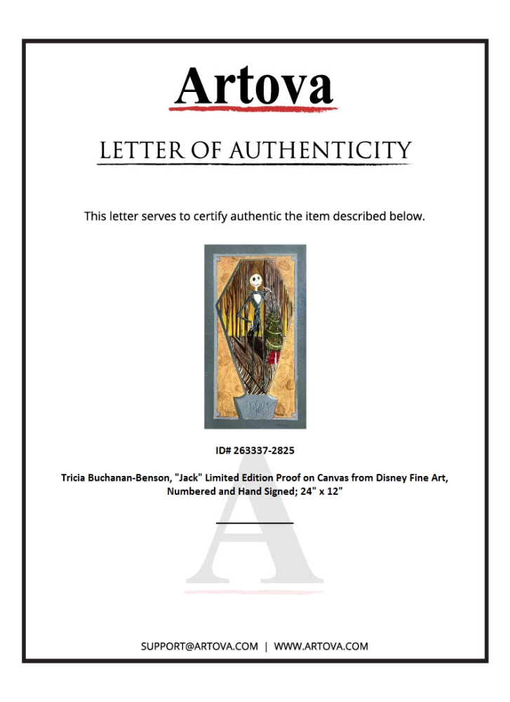 "Jack" LE 12x24 Proof Giclee on Canvas by Tricia Buchanan-Benson (Artova) at PristineAuction.com "Jack" LE 12x24 Proof Giclee on Canvas by Tricia Buchanan-Benson (Artova) at PristineAuction.com