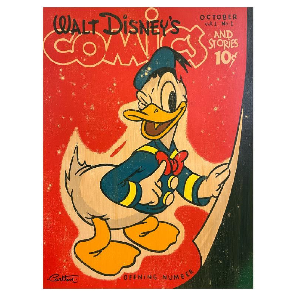 Trevor Carlton Signed LE "Donald's Opening Number" Proof on Canvas from