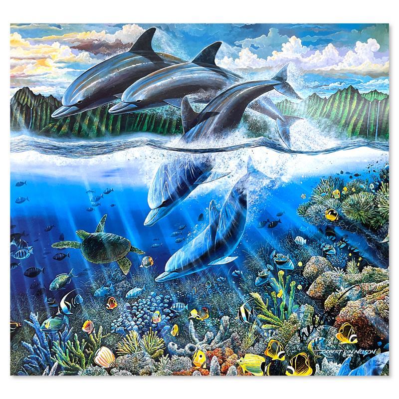 "Glisten of Na Pali" 20x18 Poster by Robert Lyn Nelson (PA) at PristineAuction.com "Glisten of Na Pali" 20x18 Poster by Robert Lyn Nelson (PA) at PristineAuction.com