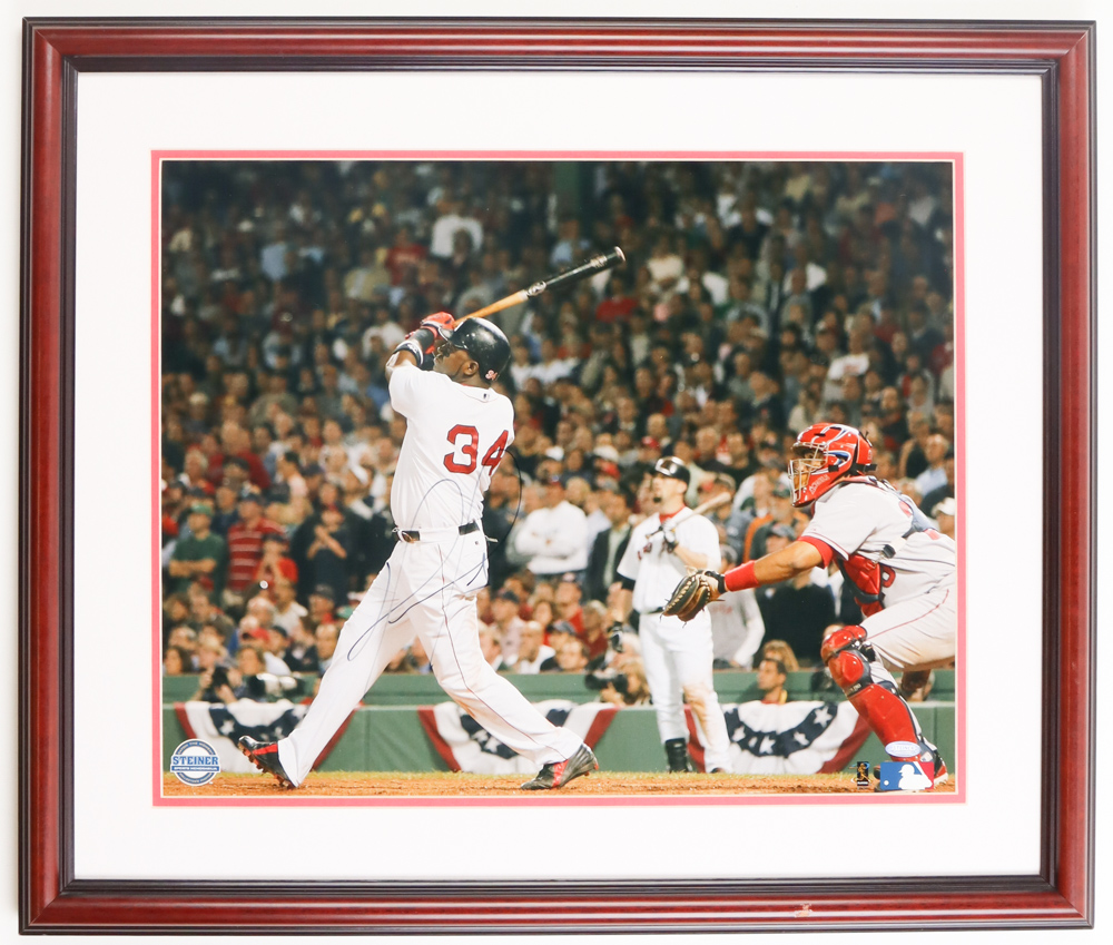 David Ortiz Signed Red Sox Custom Framed Photo (Steiner) at PristineAuction.com David Ortiz Signed Red Sox Custom Framed Photo (Steiner) at PristineAuction.com