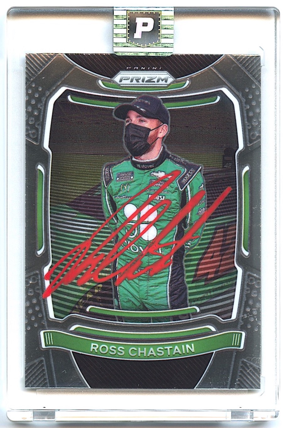 Ross Chastain Signed 2021 Prizm #39 (PA Encapsulated) at PristineAuction.com Ross Chastain Signed 2021 Prizm #39 (PA Encapsulated) at PristineAuction.com
