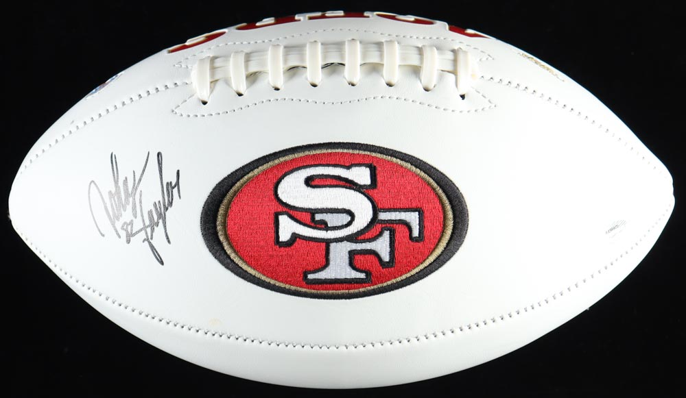 John Taylor Signed 49ers Logo Football (Schwartz) at PristineAuction.com John Taylor Signed 49ers Logo Football (Schwartz) at PristineAuction.com