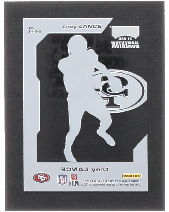 Trey Lance 2021 Panini Chronicles Playoff Momentum Rookies #3 RC at PristineAuction.com Trey Lance 2021 Panini Chronicles Playoff Momentum Rookies #3 RC at PristineAuction.com