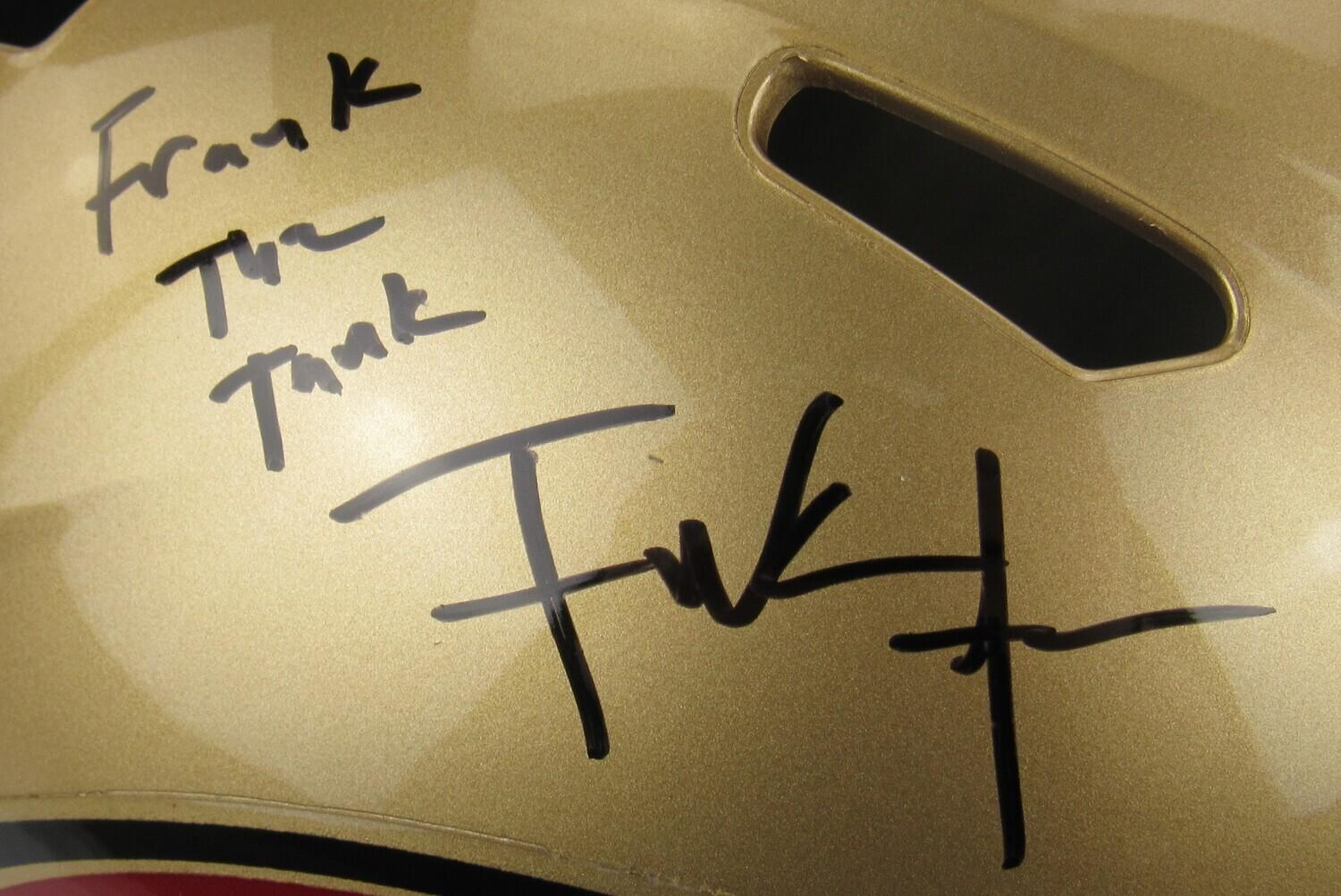 Frank Gore Signed Replica Helmet Inscribed "Frank the Tank" (JSA) at PristineAuction.com Frank Gore Signed Replica Helmet Inscribed "Frank the Tank" (JSA) at PristineAuction.com