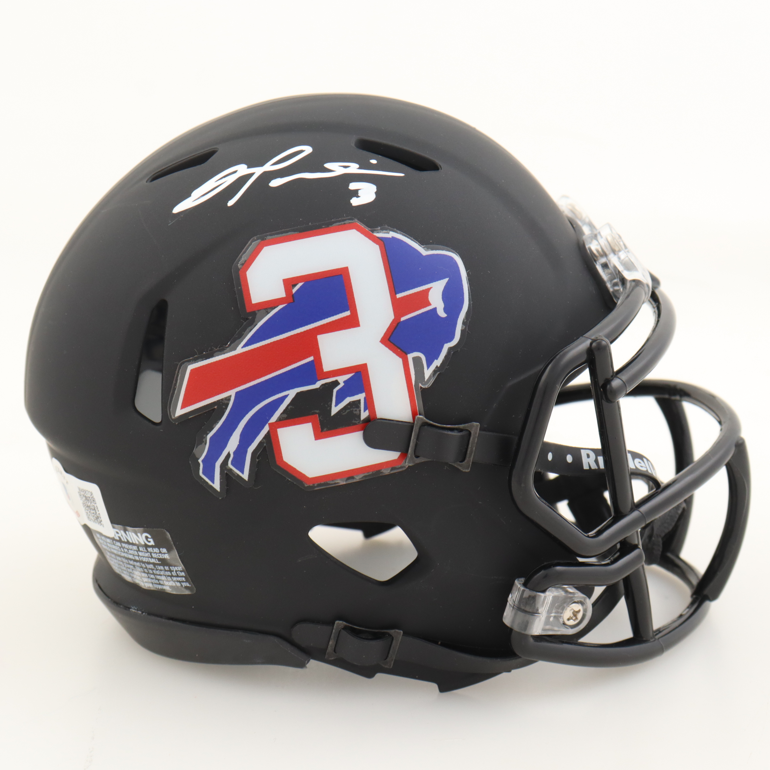 Damar Hamlin Signed Bills Speed Mini Helmet (Beckett) at PristineAuction.com Damar Hamlin Signed Bills Speed Mini Helmet (Beckett) at PristineAuction.com