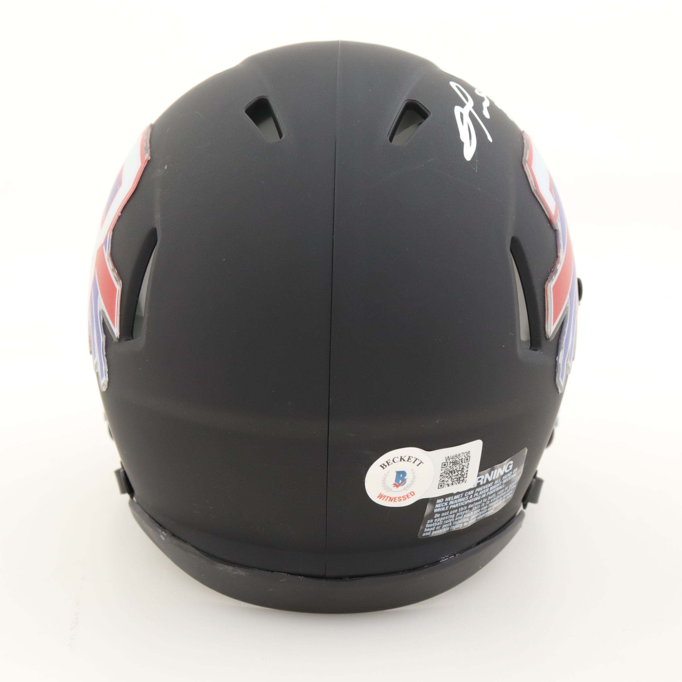 Damar Hamlin Signed Bills Speed Mini Helmet (Beckett) at PristineAuction.com Damar Hamlin Signed Bills Speed Mini Helmet (Beckett) at PristineAuction.com