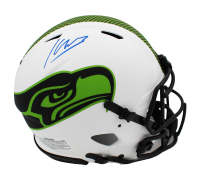 Kenneth Walker III Signed Seahawks Full-Size Authentic On-Field Lunar Eclipse Alternate Speed Helmet (Beckett) at PristineAuction.com