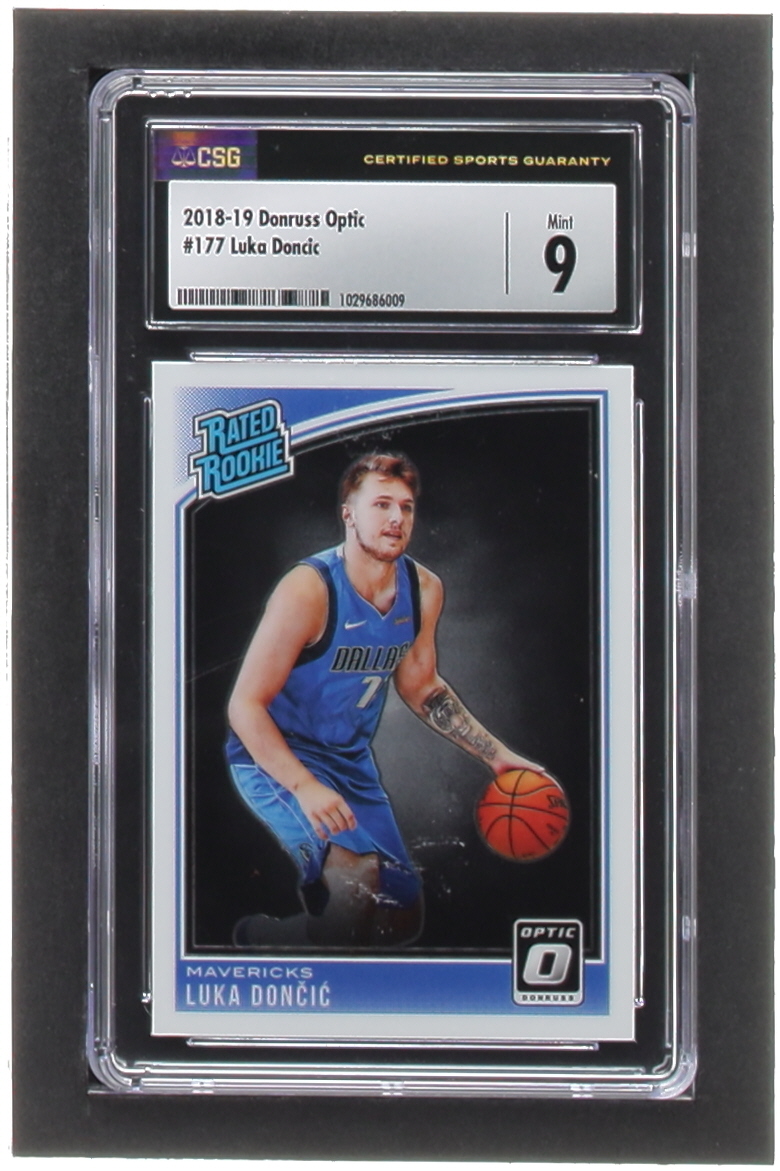 Luka Doncic 2018-19 Donruss Optic #177 RR RC (CSG 9) at PristineAuction.com Luka Doncic 2018-19 Donruss Optic #177 RR RC (CSG 9) at PristineAuction.com