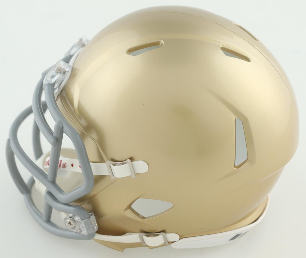 Benjamin Morrison Signed Notre Dame Fighting Irish Speed Mini Helmet (Beckett) at PristineAuction.com Benjamin Morrison Signed Notre Dame Fighting Irish Speed Mini Helmet (Beckett) at PristineAuction.com