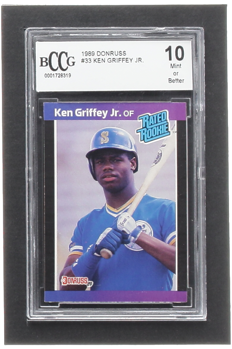 Ken Griffey Jr. 1989 Donruss #33 RR RC (BCCG 10) at PristineAuction.com Ken Griffey Jr. 1989 Donruss #33 RR RC (BCCG 10) at PristineAuction.com