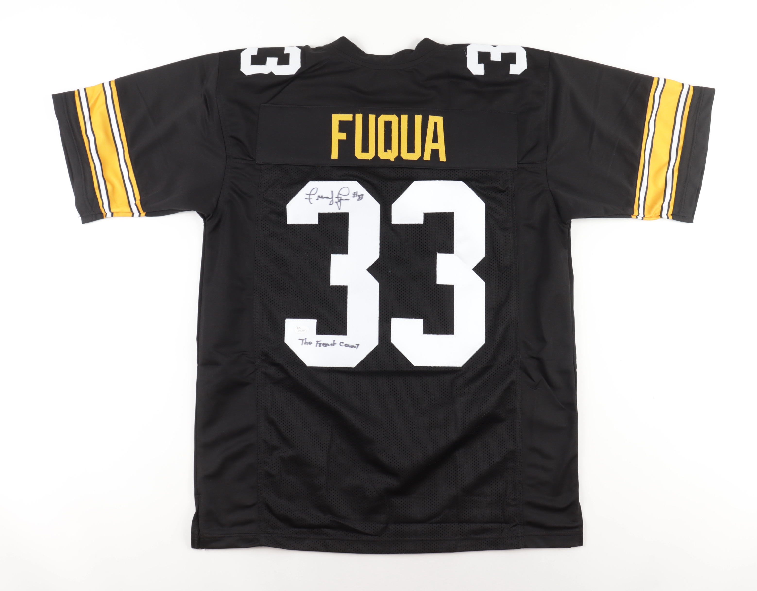 John Fuqua Signed Jersey Inscribed "The French Count" (JSA) at PristineAuction.com John Fuqua Signed Jersey Inscribed "The French Count" (JSA) at PristineAuction.com