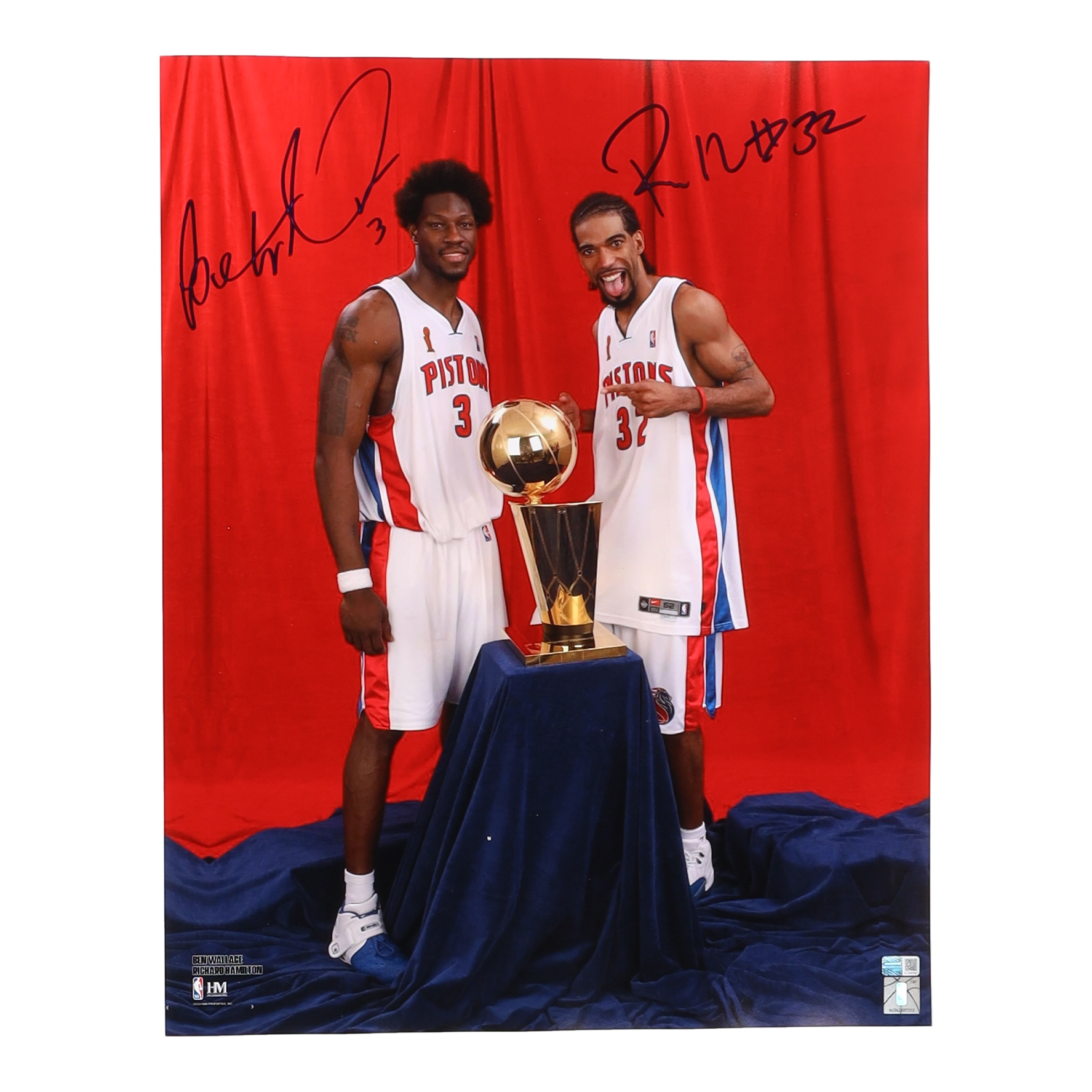 Ben Wallace & Rip Hamiton Signed Pistons 16x20 Photo (SteinerCX) at PristineAuction.com Ben Wallace & Rip Hamiton Signed Pistons 16x20 Photo (SteinerCX) at PristineAuction.com