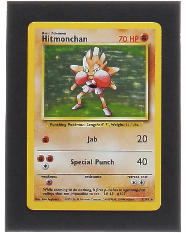 Hitmonchan 1999 Pokemon Base Unlimited #7 Holo at PristineAuction.com Hitmonchan 1999 Pokemon Base Unlimited #7 Holo at PristineAuction.com