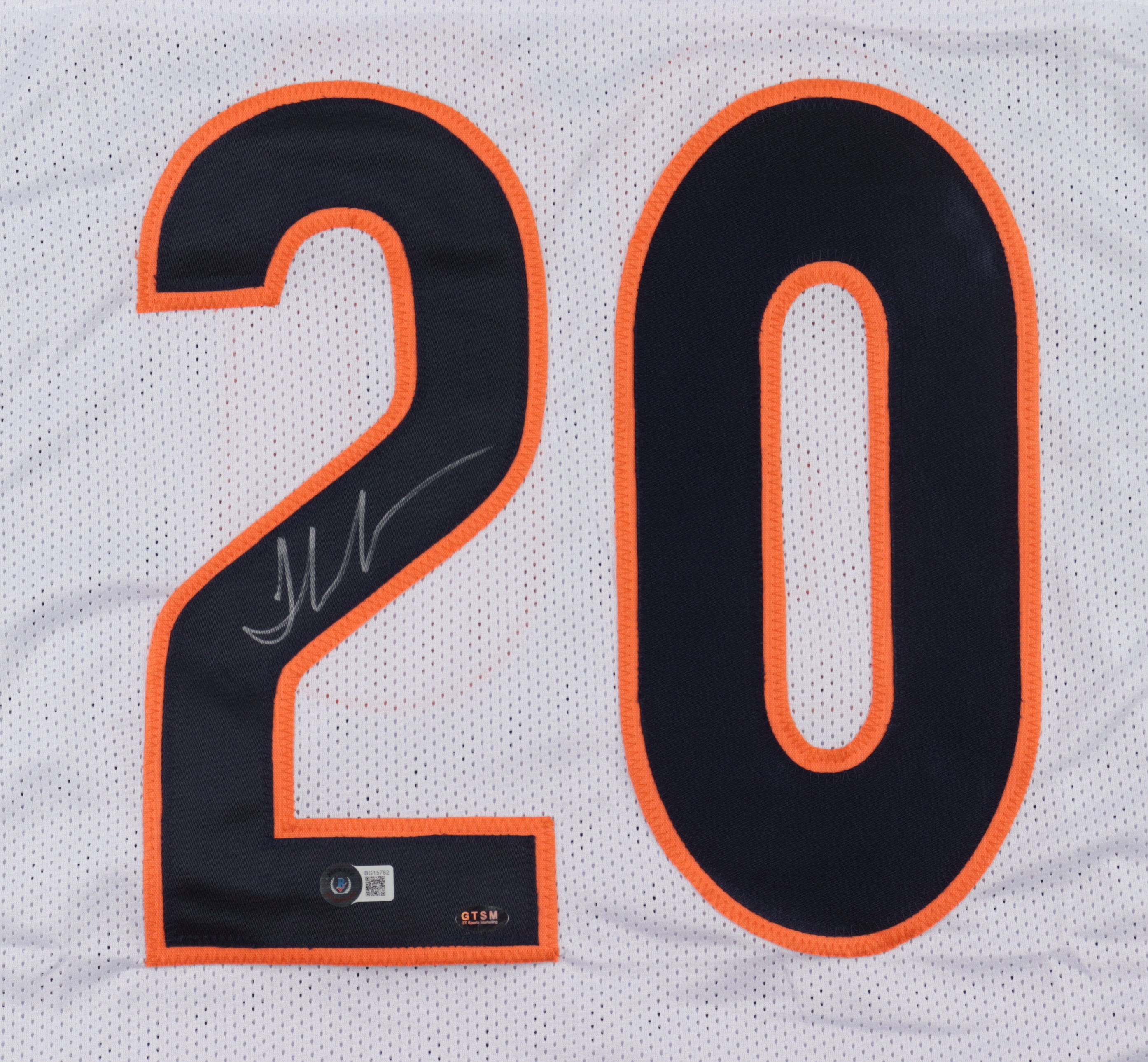 Thomas Jones Signed Jersey (Beckett & GTSM) at PristineAuction.com Thomas Jones Signed Jersey (Beckett & GTSM) at PristineAuction.com