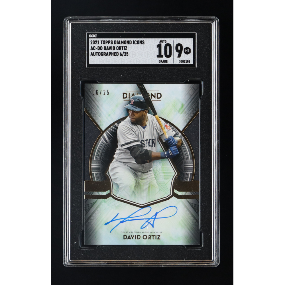 David Ortiz 2021 Topps Diamond Icons Autographs #ACDO #6/25 (SGC 9 ...