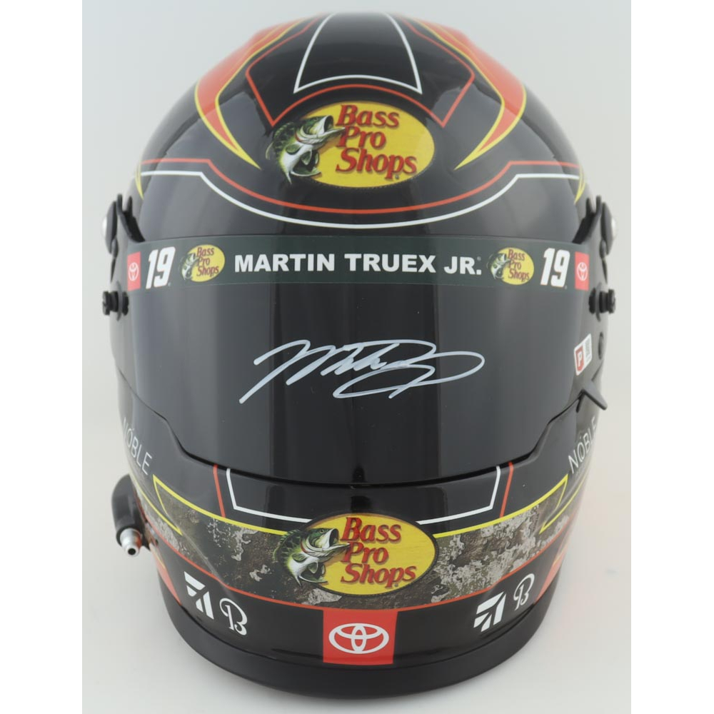 Martin Truex Jr. Signed NASCAR Bass Pro Shops Full-Size Helmet (PA ...