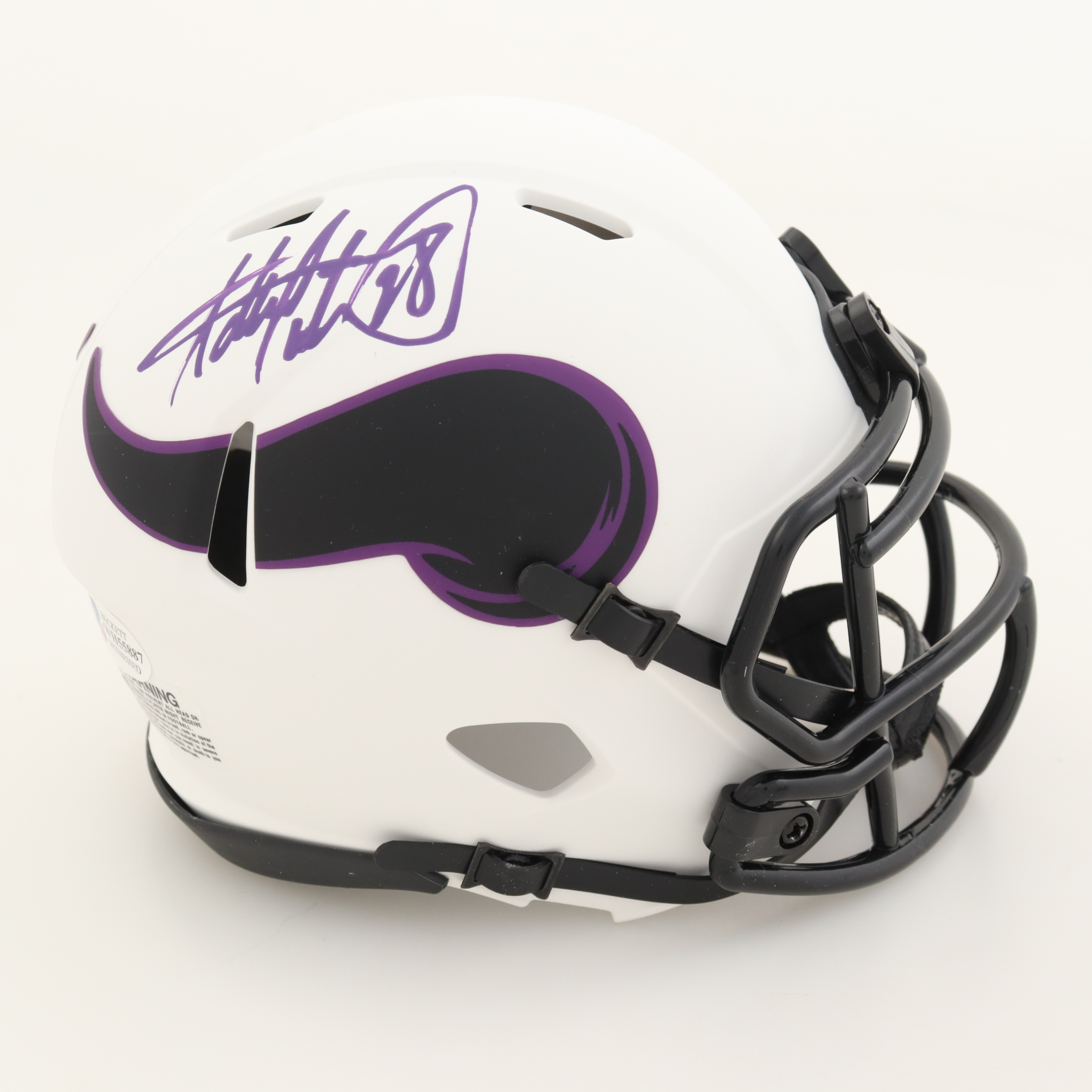 Adrian Peterson Signed Vikings Lunar Eclipse Alternate Speed Mini Helmet (Beckett) at PristineAuction.com Adrian Peterson Signed Vikings Lunar Eclipse Alternate Speed Mini Helmet (Beckett) at PristineAuction.com