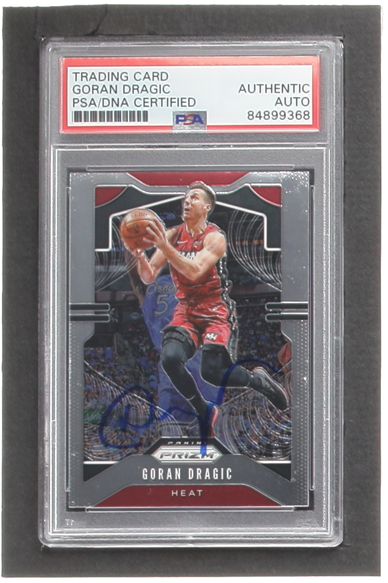 Goran Dragic Signed 2019-20 Panini Prizm #145 (PSA) at PristineAuction.com Goran Dragic Signed 2019-20 Panini Prizm #145 (PSA) at PristineAuction.com