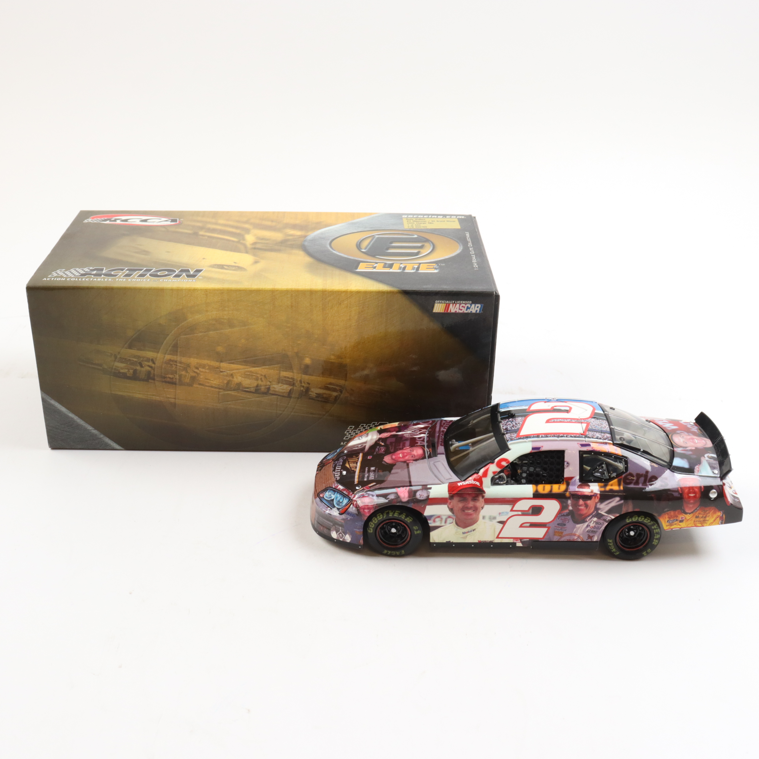 Rusty Wallace LE #2 Milestones / Last Call Year-in-Review 2005 Charger Elite 1:24 Scale Die-Cast Car at PristineAuction.com Rusty Wallace LE #2 Milestones / Last Call Year-in-Review 2005 Charger Elite 1:24 Scale Die-Cast Car at PristineAuction.com