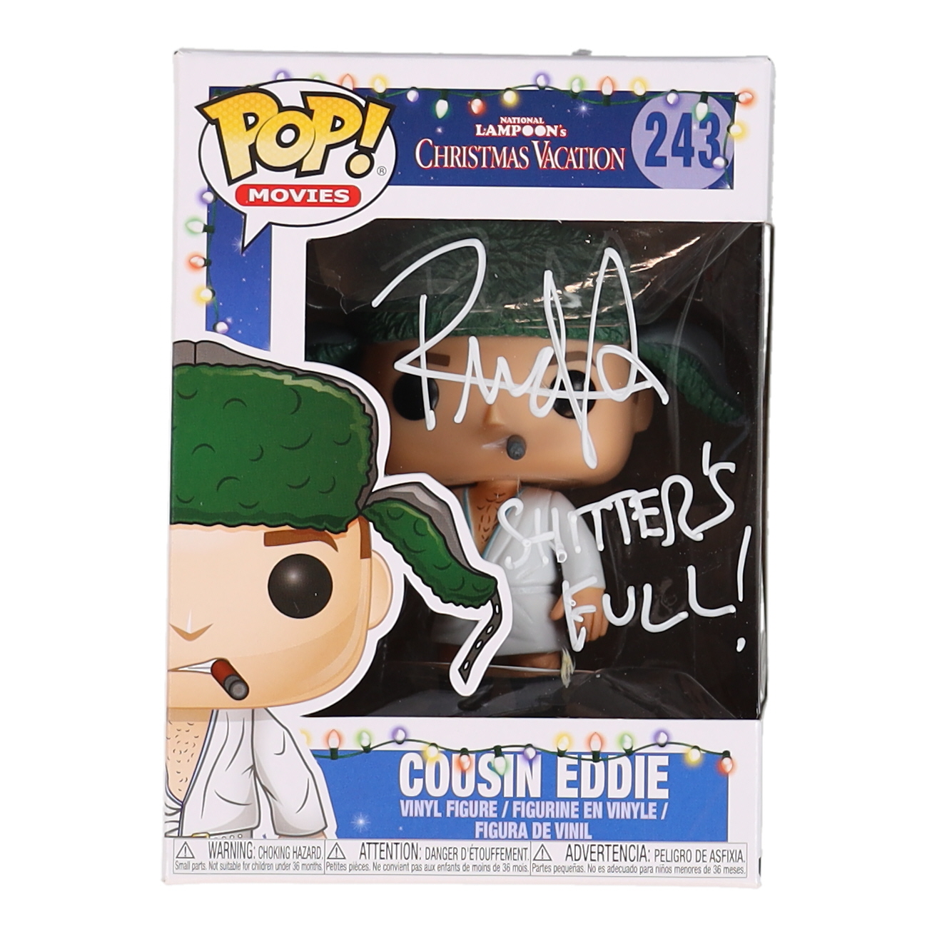 Randy Quaid Signed "National Lampoon's Christmas Vacation" #243 Cousin Eddie Funko Pop! Vinyl Figure Inscribed "S*******'s Full!" (JSA) at PristineAuction.com Randy Quaid Signed "National Lampoon's Christmas Vacation" #243 Cousin Eddie Funko Pop! Vinyl Figure Inscribed "S*******'s Full!" (JSA) at PristineAuction.com