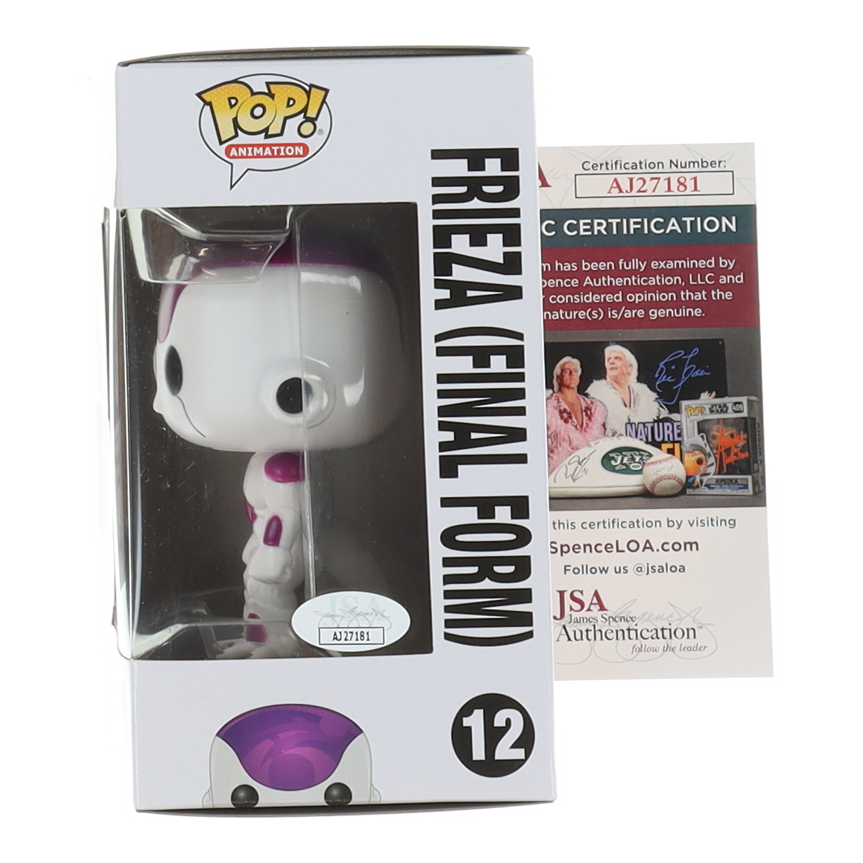 Linda Young Signed "Dragonball Z" #12 Frieza (Final Form) Funko Pop! Vinyl Figure Inscribed "OG Frieza" (JSA) at PristineAuction.com Linda Young Signed "Dragonball Z" #12 Frieza (Final Form) Funko Pop! Vinyl Figure Inscribed "OG Frieza" (JSA) at PristineAuction.com