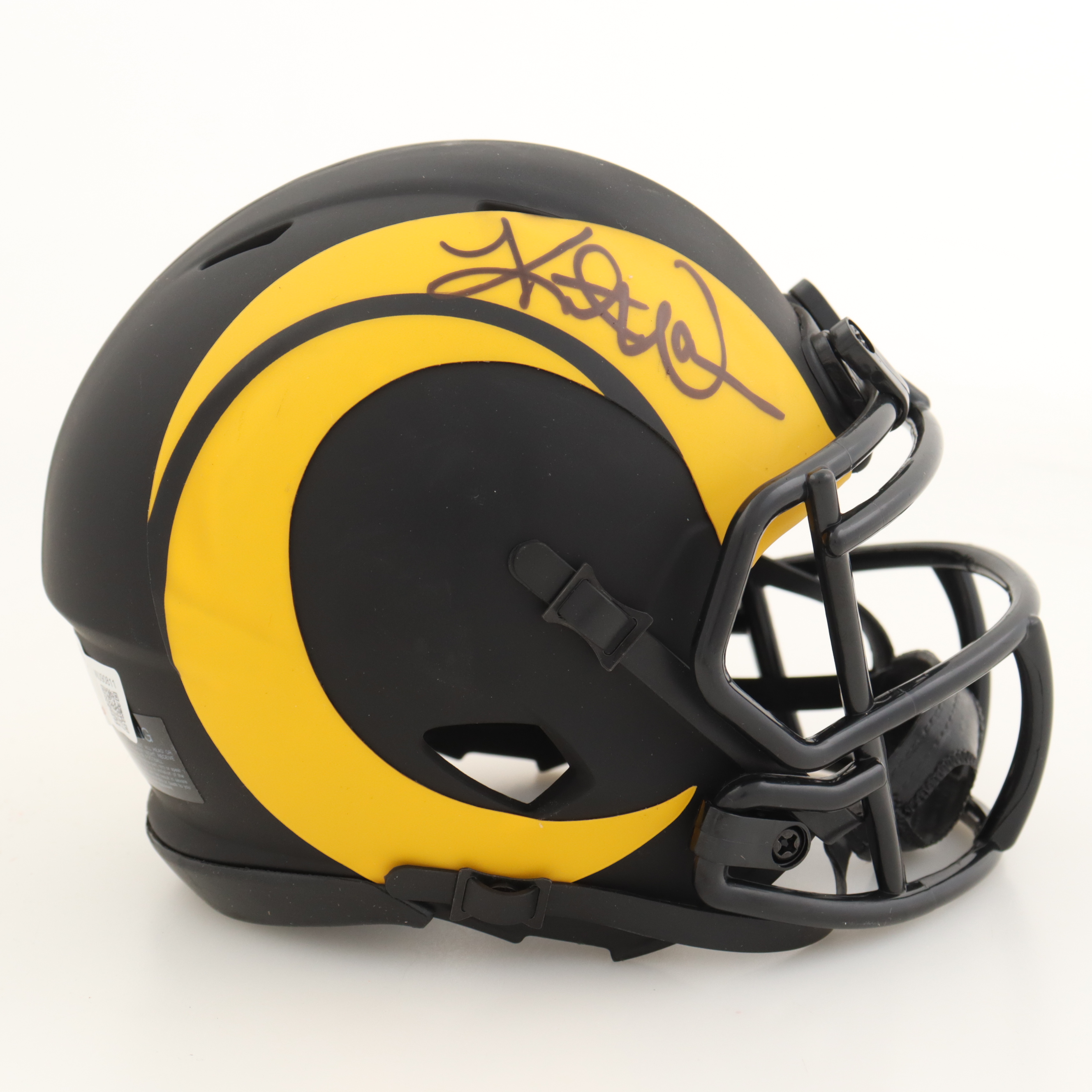 Kurt Warner Signed Rams Eclipse Alternate Speed Mini Helmet (Beckett) at PristineAuction.com Kurt Warner Signed Rams Eclipse Alternate Speed Mini Helmet (Beckett) at PristineAuction.com