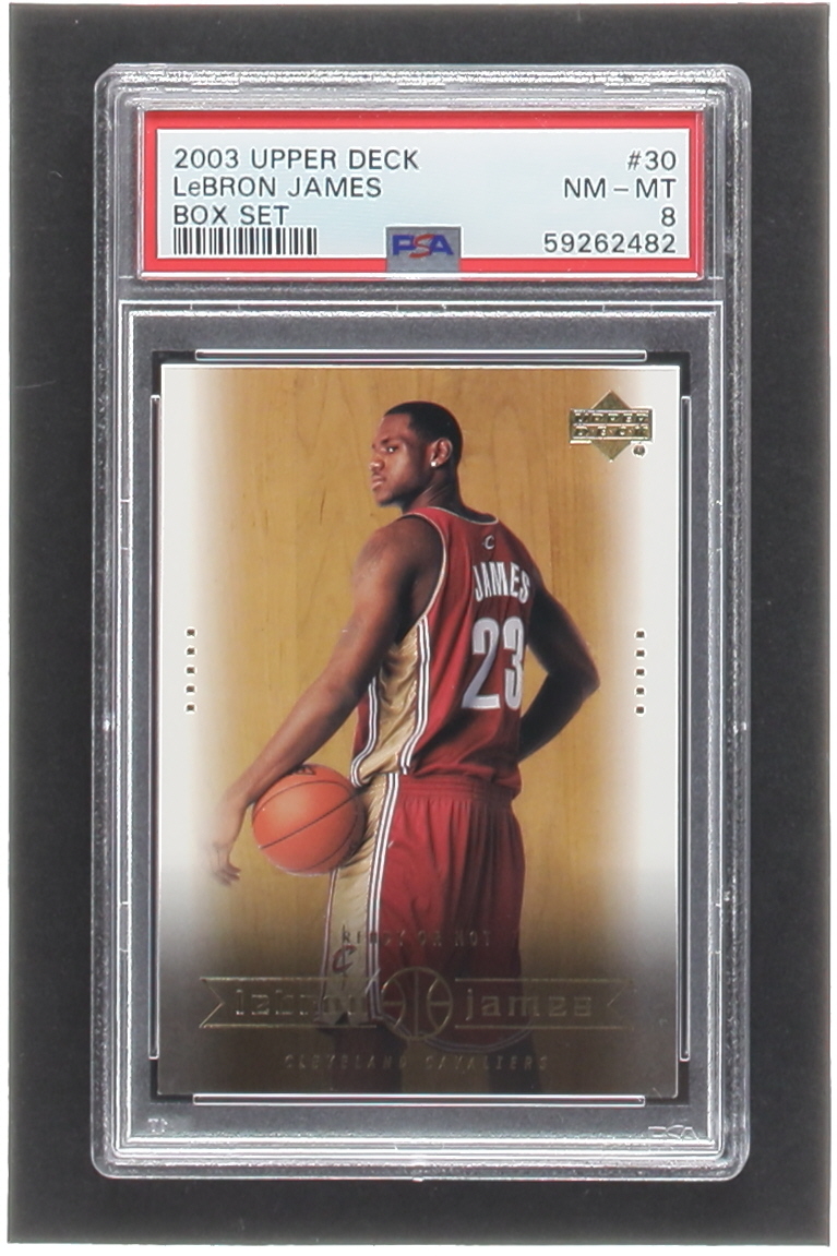 LeBron James 2003 Upper Deck LeBron James Box Set #30 RC / Ready Or Not (PSA 8) at PristineAuction.com LeBron James 2003 Upper Deck LeBron James Box Set #30 RC / Ready Or Not (PSA 8) at PristineAuction.com