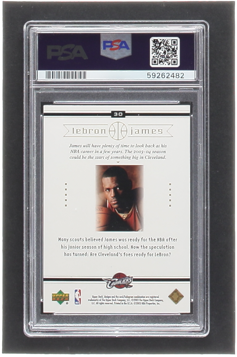 LeBron James 2003 Upper Deck LeBron James Box Set #30 RC / Ready Or Not (PSA 8) at PristineAuction.com LeBron James 2003 Upper Deck LeBron James Box Set #30 RC / Ready Or Not (PSA 8) at PristineAuction.com