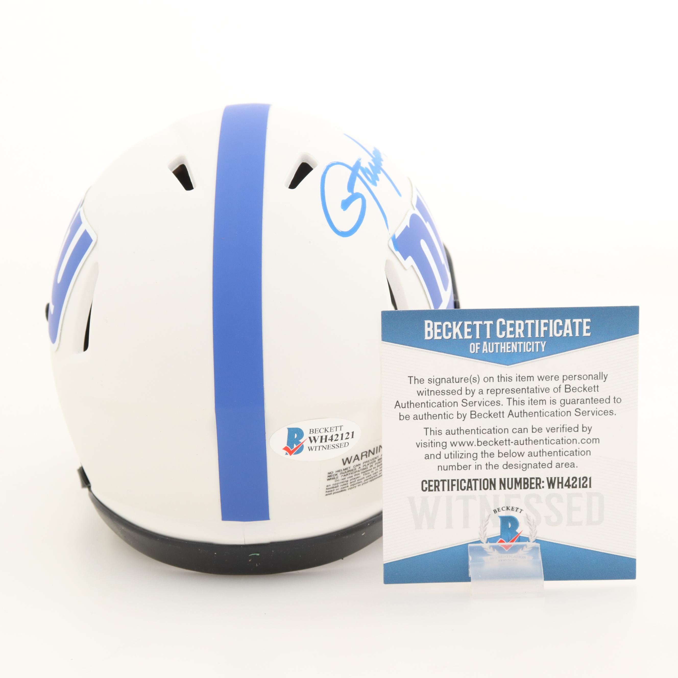 Lawrence Taylor Signed Giants Lunar Eclipse Alternate Speed Mini Helmet (Beckett) at PristineAuction.com Lawrence Taylor Signed Giants Lunar Eclipse Alternate Speed Mini Helmet (Beckett) at PristineAuction.com