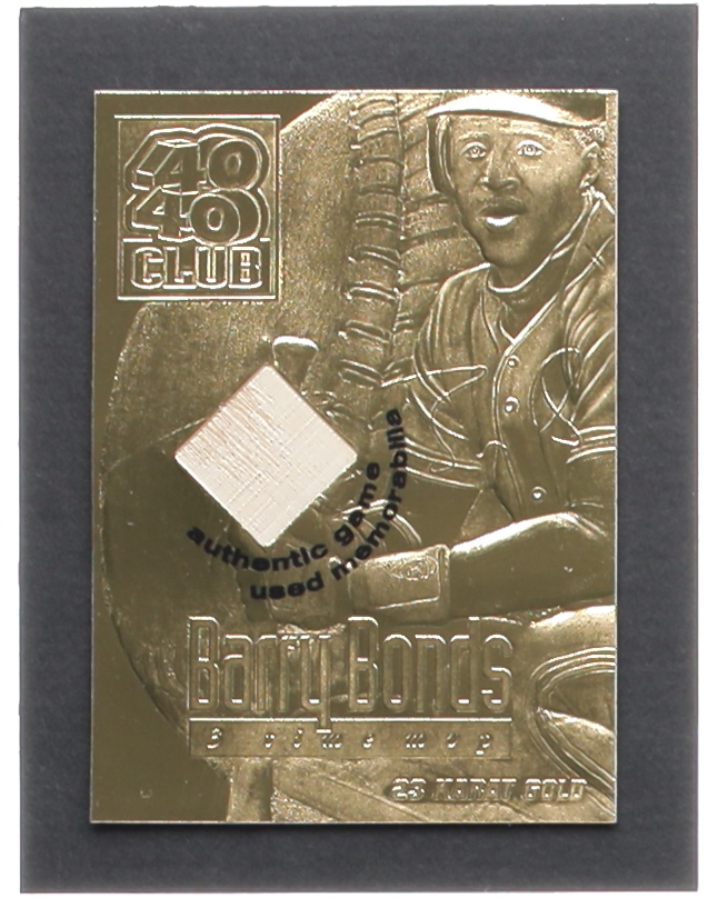 Barry Bonds 2000 Gold Collectibles 40/40 Club Game-Used Bat 23Kt Gold Card at PristineAuction.com Barry Bonds 2000 Gold Collectibles 40/40 Club Game-Used Bat 23Kt Gold Card at PristineAuction.com