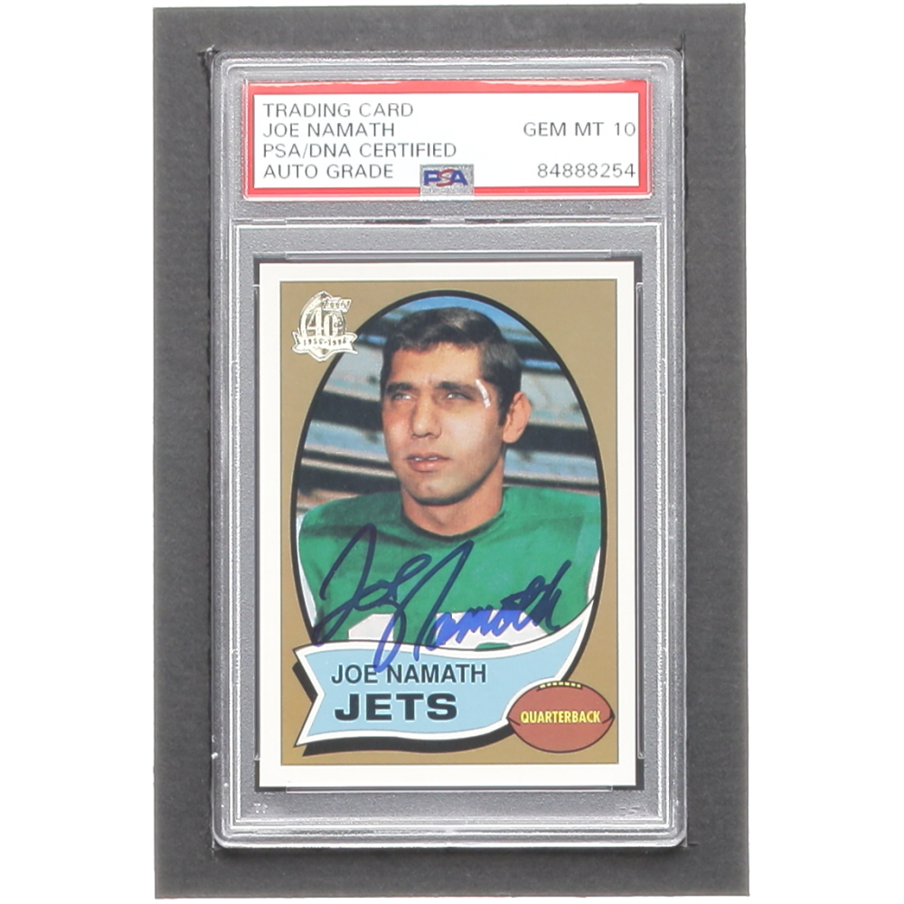 JOE NAMATH signed autographed photo silver marker COA Hologram main image 0