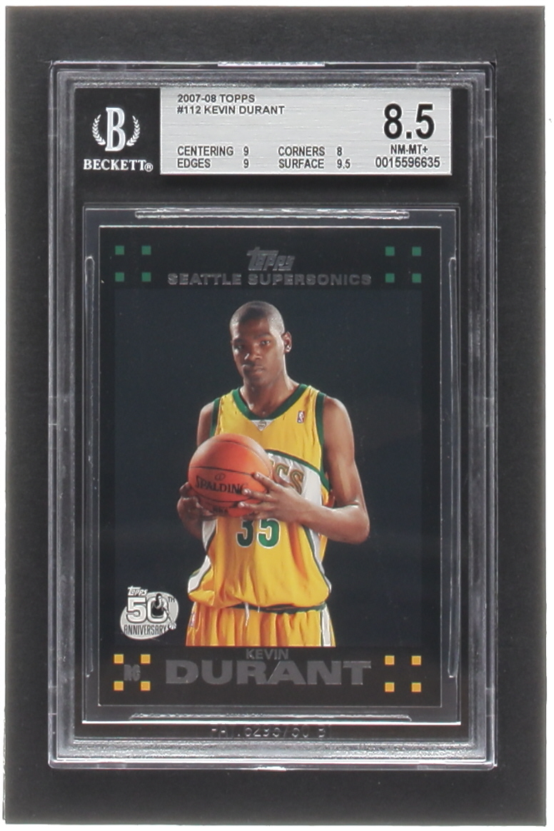 Kevin Durant 2007-08 Topps #112 RC (BGS 9) at PristineAuction.com Kevin Durant 2007-08 Topps #112 RC (BGS 9) at PristineAuction.com