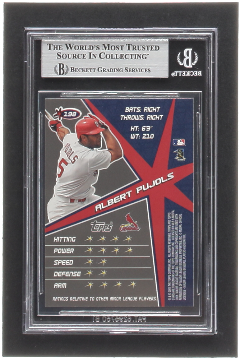 Albert Pujols 2001 Topps Stars #198 RC (BGS 8.5) at PristineAuction.com Albert Pujols 2001 Topps Stars #198 RC (BGS 8.5) at PristineAuction.com