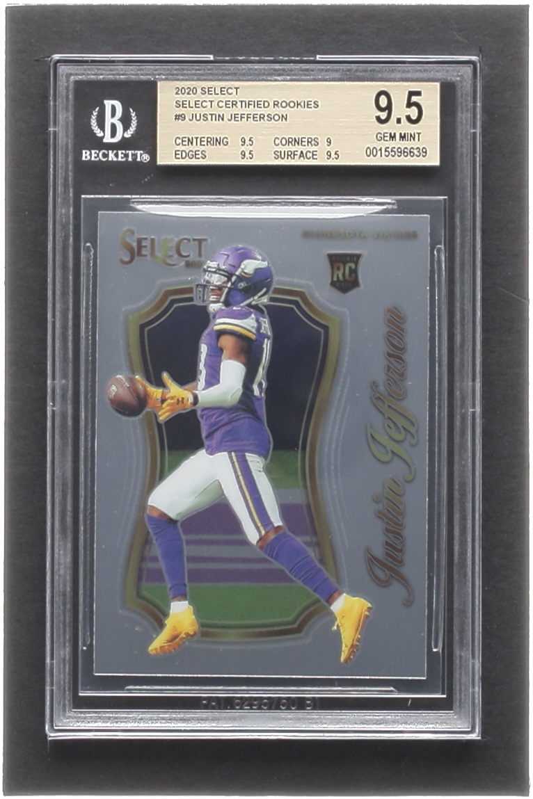 Justin Jefferson 2020 Select Select Certified Rookies #9 RC (BGS 9.5) at PristineAuction.com Justin Jefferson 2020 Select Select Certified Rookies #9 RC (BGS 9.5) at PristineAuction.com
