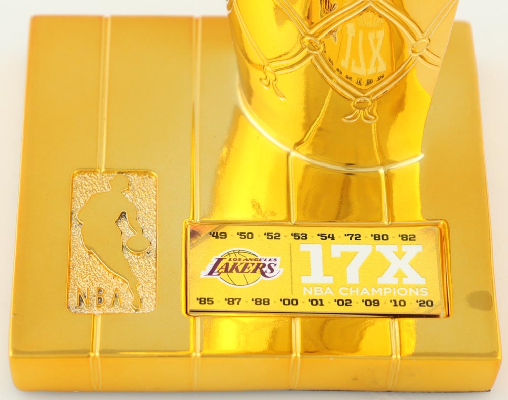 Magic Johnson Signed 12" Mini NBA Replica Trophy (Beckett) at PristineAuction.com Magic Johnson Signed 12" Mini NBA Replica Trophy (Beckett) at PristineAuction.com
