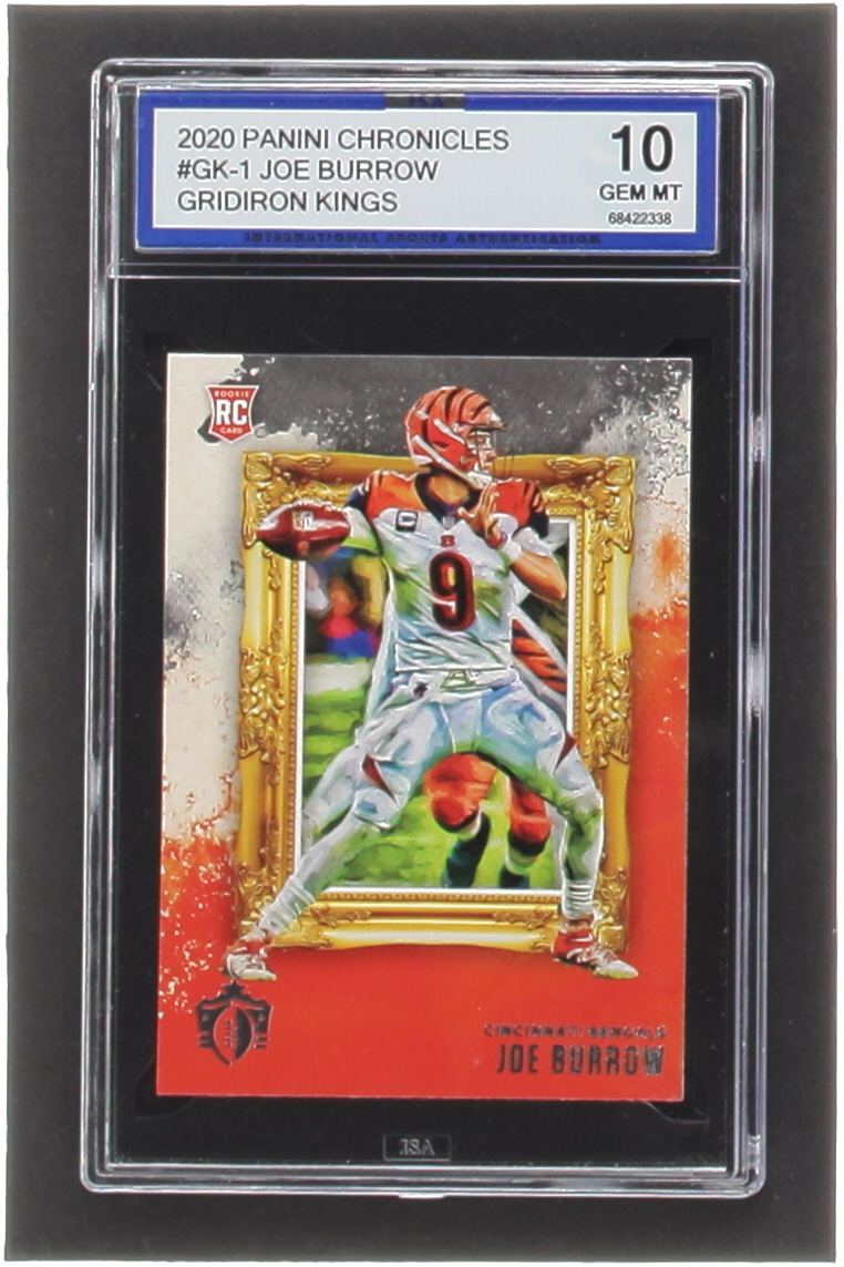 Joe Burrow 2020 Chronicles Gridiron Kings #GK1 RC (ISA 10) at PristineAuction.com Joe Burrow 2020 Chronicles Gridiron Kings #GK1 RC (ISA 10) at PristineAuction.com