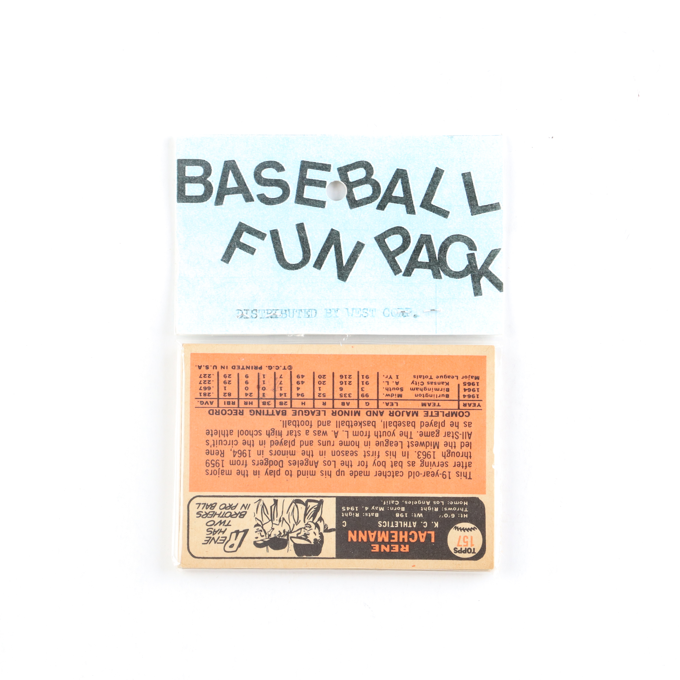 1966 Topps Baseball Card Fun Pack with (10) Cards at PristineAuction.com 1966 Topps Baseball Card Fun Pack with (10) Cards at PristineAuction.com