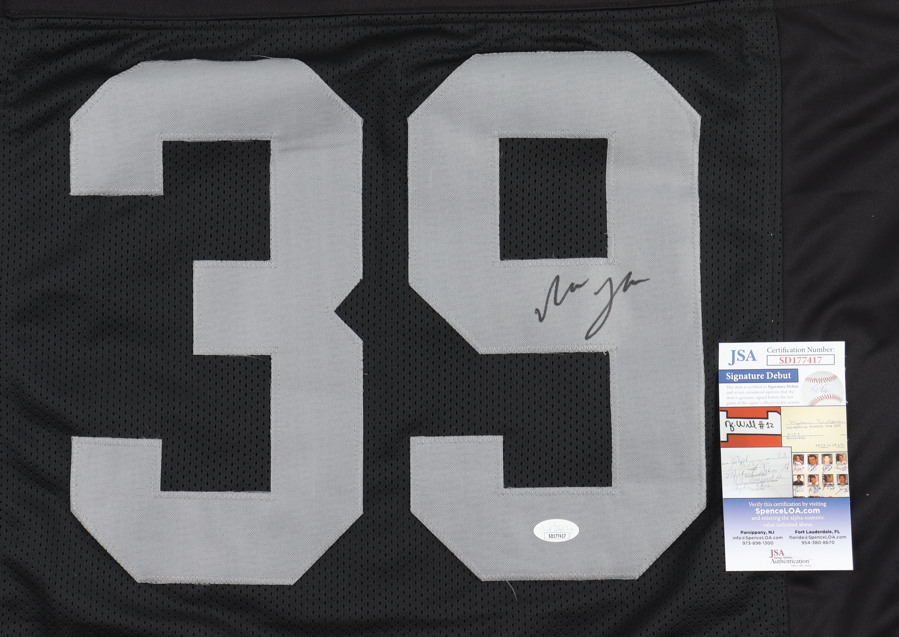 Nate Hobbs Signed Jersey (JSA) at PristineAuction.com Nate Hobbs Signed Jersey (JSA) at PristineAuction.com