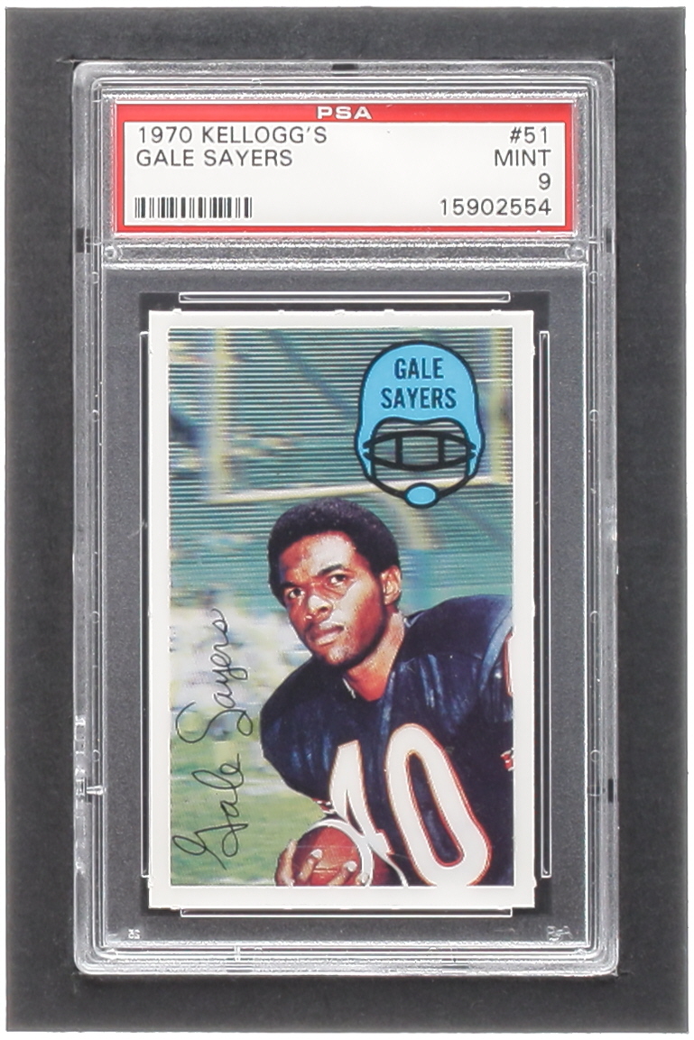 Gale Sayers 1970 Kellogg's #51 (PSA 9) at PristineAuction.com Gale Sayers 1970 Kellogg's #51 (PSA 9) at PristineAuction.com