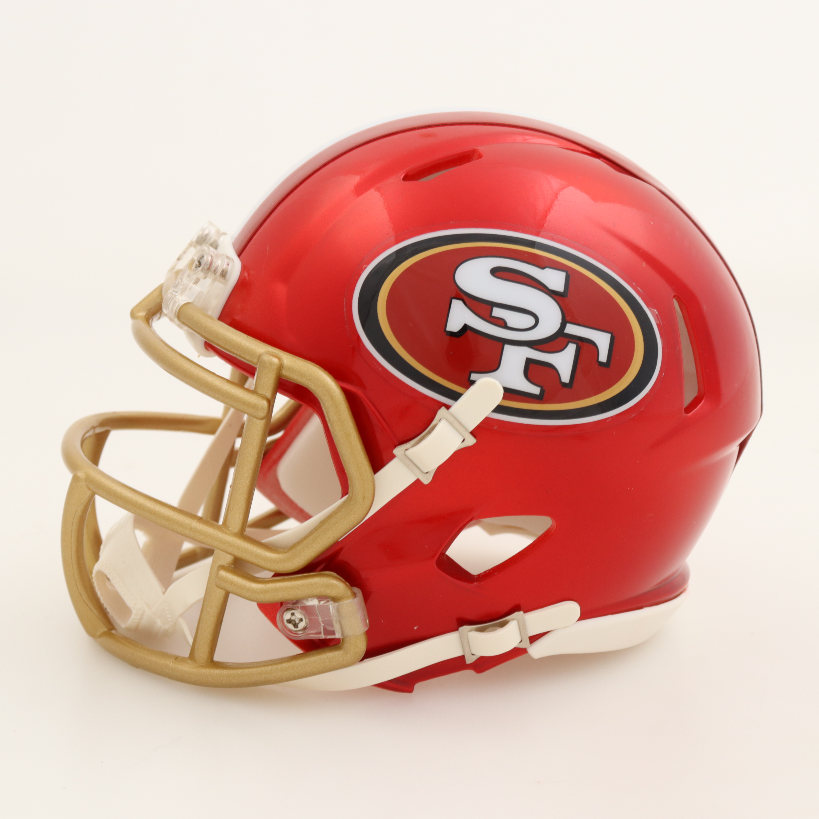 Elijah Mitchell Signed 49ers Flash Alternate Speed Mini Helmet (Beckett) at PristineAuction.com Elijah Mitchell Signed 49ers Flash Alternate Speed Mini Helmet (Beckett) at PristineAuction.com