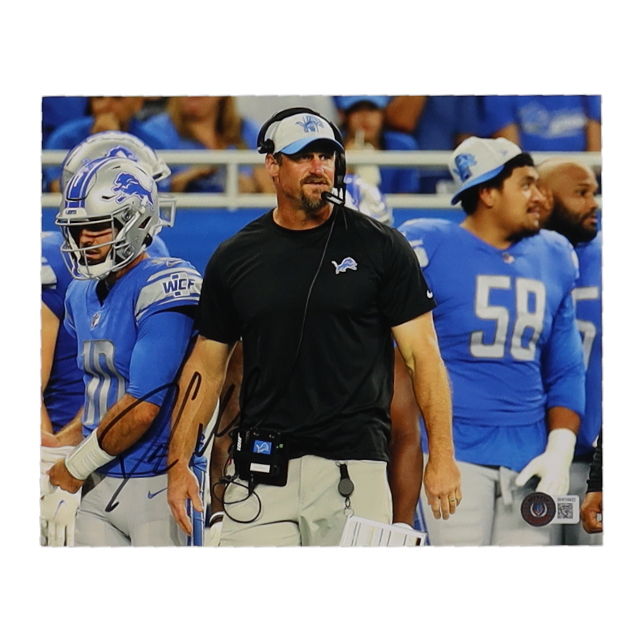 Dan Campbell Signed Lions 8x10 Photo (Beckett) at PristineAuction.com Dan Campbell Signed Lions 8x10 Photo (Beckett) at PristineAuction.com