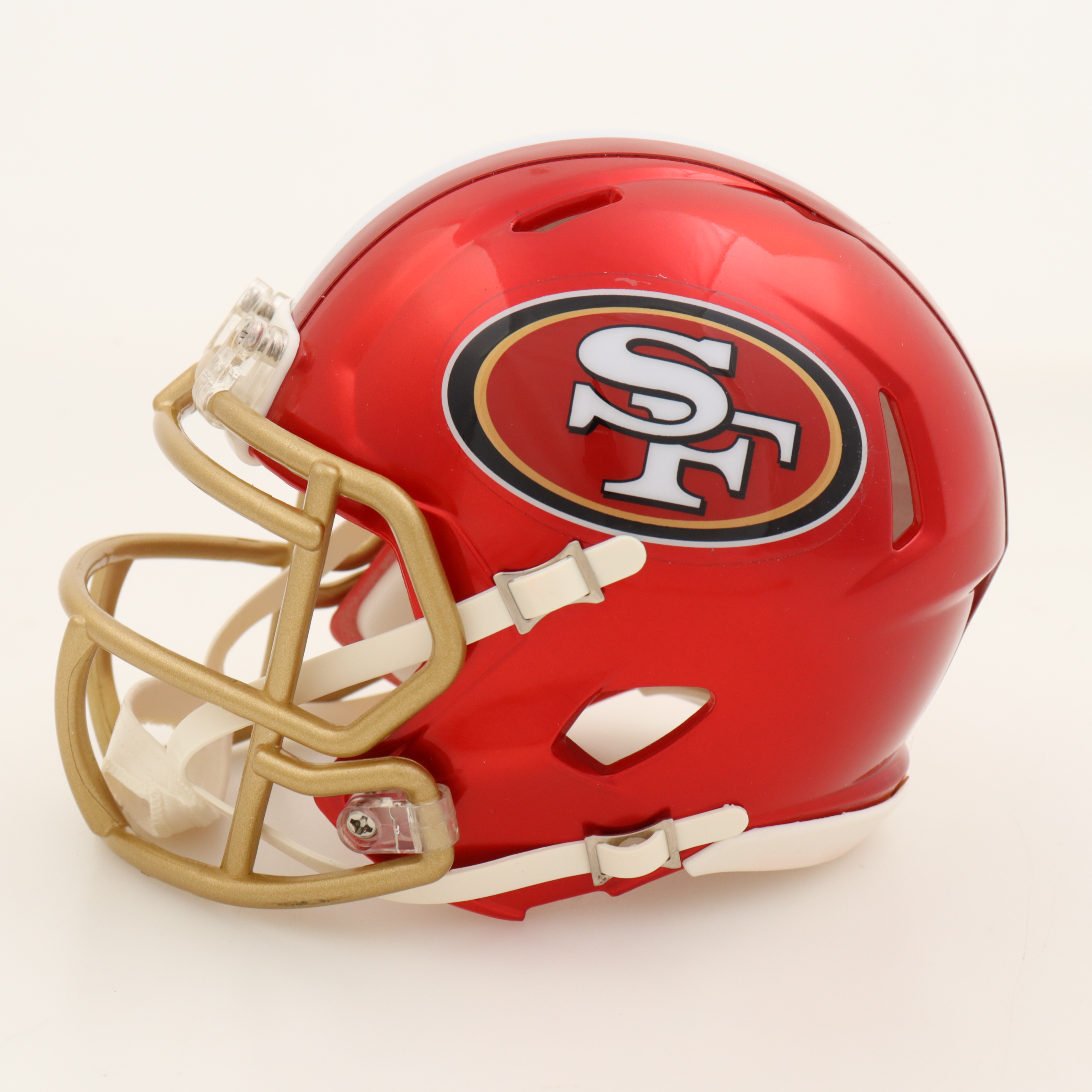 Frank Gore Signed 49ers Flash Alternate Speed Mini Helmet (Beckett) at PristineAuction.com Frank Gore Signed 49ers Flash Alternate Speed Mini Helmet (Beckett) at PristineAuction.com